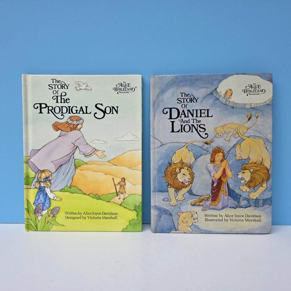 Lot of 4 Alice in Bibleland Books Hardcover Daniel Noah Prodigal Son Jonah VTG - Picture 9 of 12